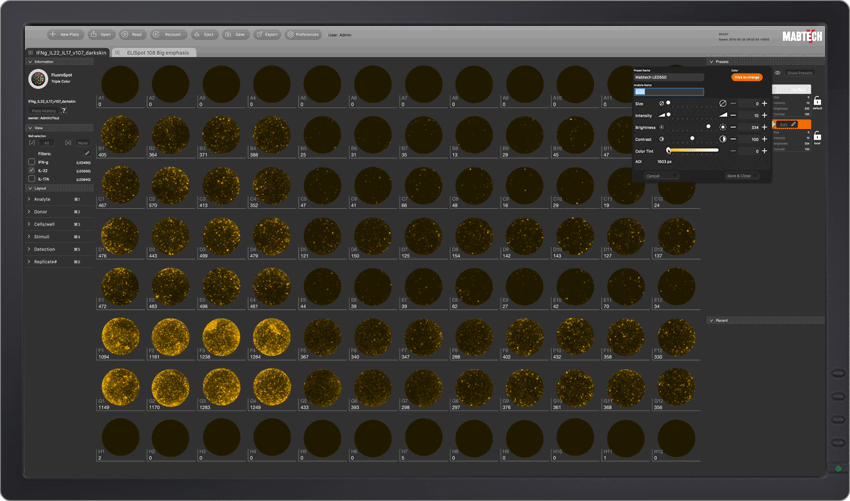 Explore your FluoroSpot data with Apex softare on IRIS